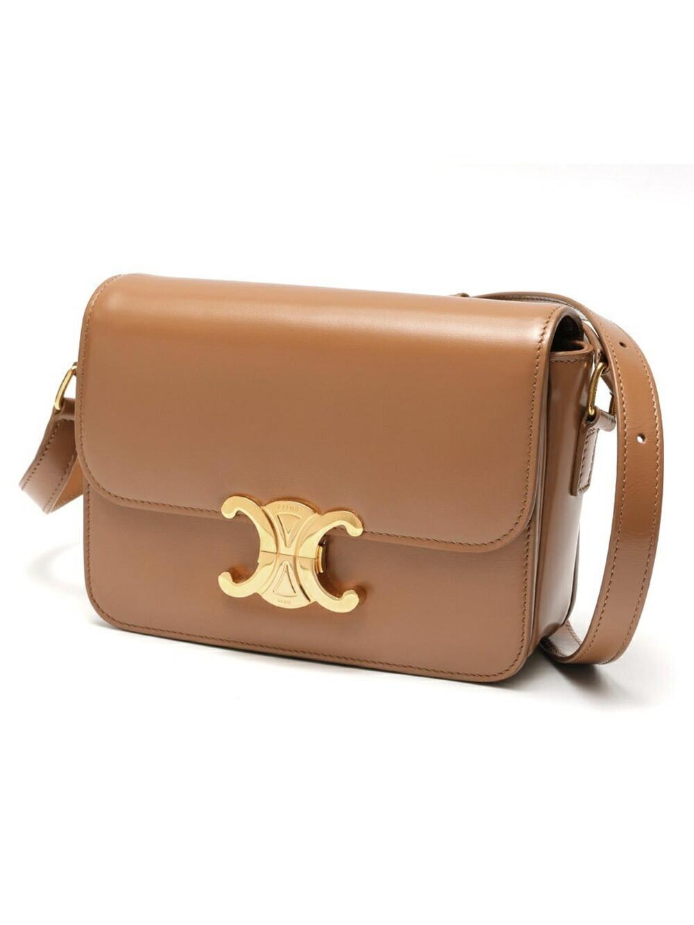 Celine Triomphe Shoulder Bag Smooth #339344C24B